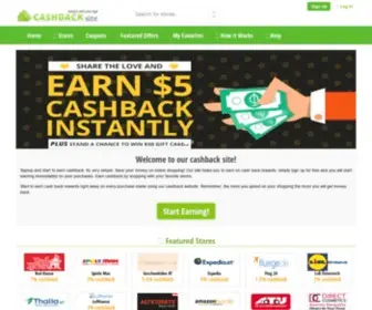 CashbackZilla.com(Earn cashback on your internet shopping) Screenshot