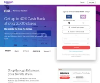 Cashbaq.com(Rakuten) Screenshot