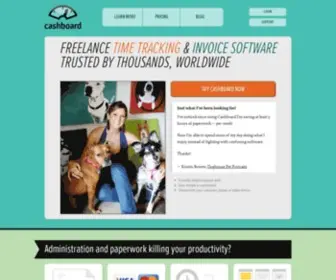 Cashboardapp.com(Freelance Time Tracking Software) Screenshot