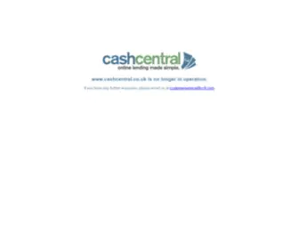 Cashcentral.co.uk(Payday Loans Are Simple with Cash Central) Screenshot