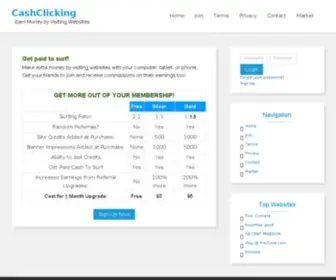 Cashclicking.com(Traffic) Screenshot