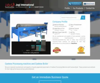 Cashewprocessingmachineries.com(Jogi International) Screenshot