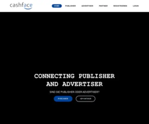 Cashface.de(Das cashface Netzwerk verbindet Advertiser und Publisher für erfolgreiches Affiliate Marketing) Screenshot