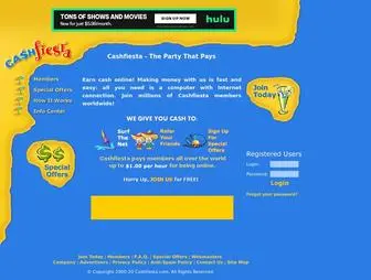 Cashfiesta.com(Earn cash money online) Screenshot