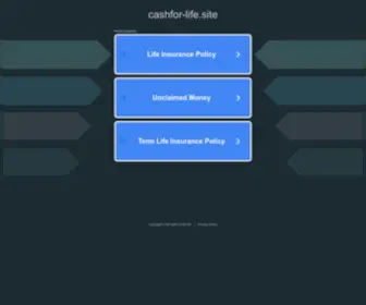 Cashfor-Life.site(Cashfor Life site) Screenshot