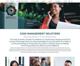 Cashforafrica.co.za(Cash management and money counting machines) Screenshot