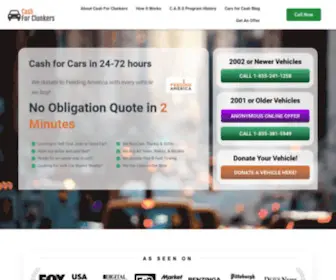 Cashforclunkers.org(Cash for junk cars & clunkers) Screenshot