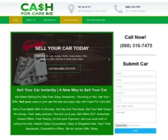 Cashforjunkcars.biz(Cash For Cars Biz) Screenshot