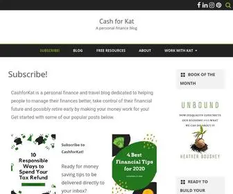 Cashforkat.com(Top Articles of the Month) Screenshot