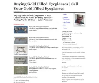 Cashforoldspecs.com(Buying Gold Filled Eyeglasses) Screenshot