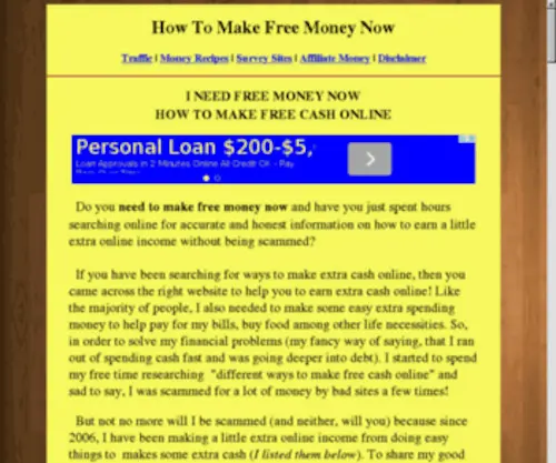 Cashfreecash.com(Need Free Money Now) Screenshot