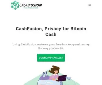 Cashfusion.org(Privacy for Bitcoin Cash) Screenshot