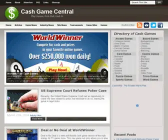 Cashgamecentral.com(Cashgamecentral) Screenshot