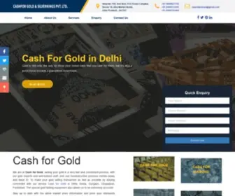 Cashgolddelhi.com(Cash for Gold in Delhi NCR) Screenshot