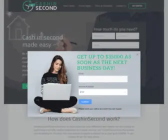 Cashinsecond.com(Apply Online Payday Loans) Screenshot