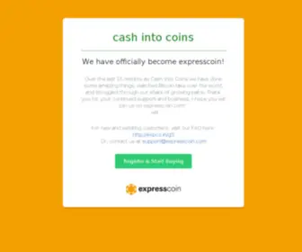 Cashintocoins.com(An Unknown Site) Screenshot