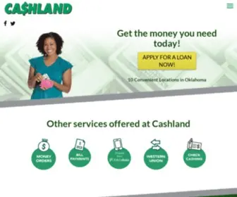 Cashlandok.com(Cashland of Oklahoma) Screenshot