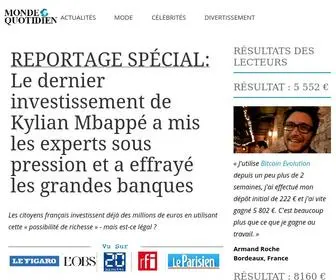 Cashlessearning.com(Monde Quotidien) Screenshot