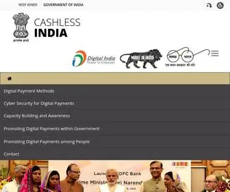 Cashlessindia.gov.in(Cashless India) Screenshot