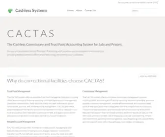 Cashlesssystems.com(The Cashless Commissary and Trust Fund Accounting System for Jails and Prisons) Screenshot