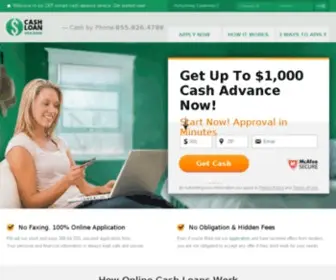 Cashloanwebbank.com(Payday Loans Online) Screenshot