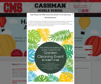 Cashmanms.org(Cashman Middle School) Screenshot