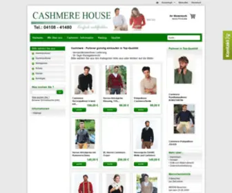 Cashmere-House.de(Kaschmir Mode portofrei bestellen) Screenshot