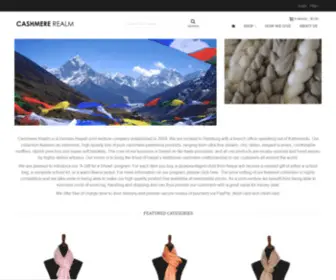 Cashmererealm.com(Nepal Cashmere Company) Screenshot