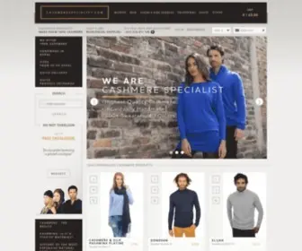 Cashmerespecialist.com(Luxurious 100% cashmere sweaters) Screenshot