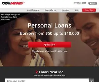 Cashmoney.ca(Line of Credit & Payday loans) Screenshot
