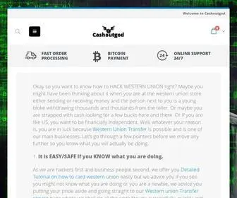 Cashoutgod.ru(Western Union) Screenshot