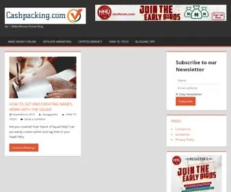 Cashpacking.com(N0.1 Make Money Online Blog) Screenshot