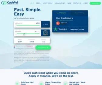 Cashpal.com.au(Quick Cash Loans Online) Screenshot