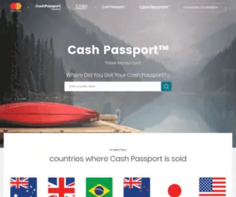 Cashpassportcard.com(Cash Passport keeps your holiday money safe. Mastercard's prepaid travel money card) Screenshot