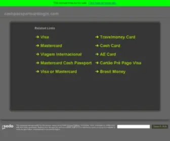 Cashpassportcardlogin.com(My Account) Screenshot