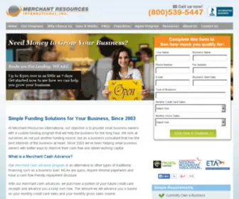 Cashprior.com(Merchant Cash Advances & Small Business Loans) Screenshot