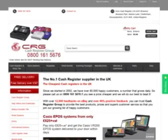 Cashregistergroup.com(Cash register and Tills specialist) Screenshot