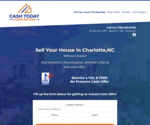 Cashtodayhomebuyers.com(Cash Today Home Buyers) Screenshot