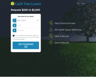 Cashtreeloans.com(Quick & Easy online process for Cash Loans) Screenshot