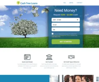 Cashtreeloansdirect.com(Quick & Easy online process for Cash Loans) Screenshot