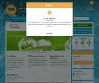 Cashwater.org(Cash Special Utility District) Screenshot