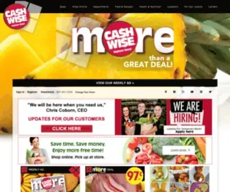 Cashwise.com(Cash Wise Foods) Screenshot