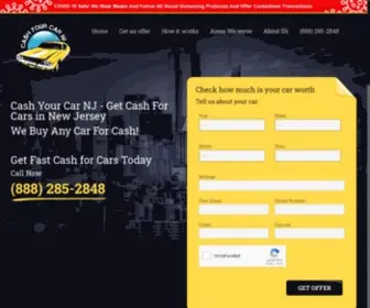 Cashyourcarnj.com(Cash Your Car NJCash Your Car NJ) Screenshot