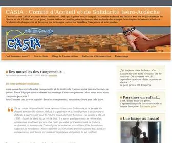 Casia.fr(Comité d'Accueil et de Solidarité Isère) Screenshot