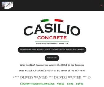 Casilioconcrete.com(Casilio Concrete) Screenshot