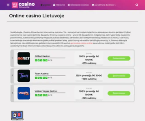 Casino-Lithuania.com Screenshot