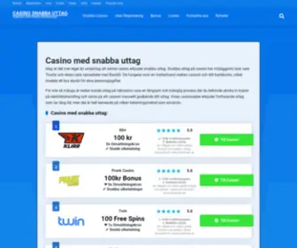 Casino-Snabba-Uttag.se Screenshot