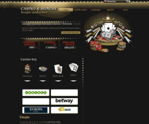 Casino-Zadarmo.sk Screenshot