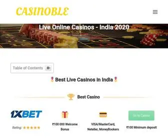 Casinoble.in Screenshot