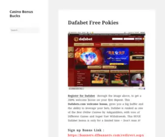 Casinobonusbucks.com Screenshot